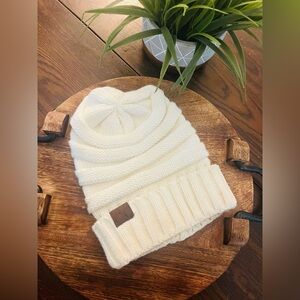C.C Cream Knit Beanie